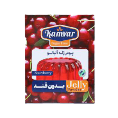 پودر ژله آلبالو بدون قند کامور