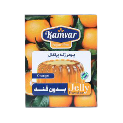 پودر ژله پرتقالی بدون قند کامور